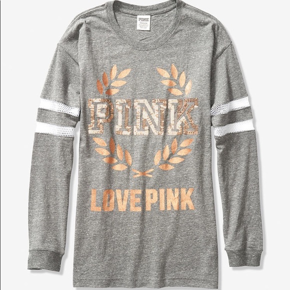 ❗️1 LEFT⚡️FLASH SALE 💕VS PINK GREY BLING CAMPUS - Picture 3 of 5